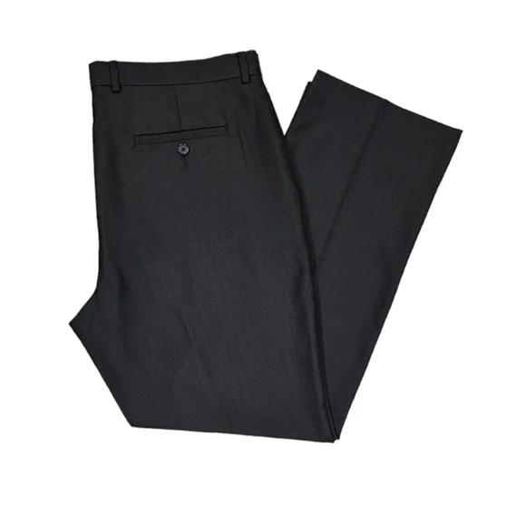 black pinstripe dress pants Isalyn Tailored Capri Pants Black Pinstripe main image 0